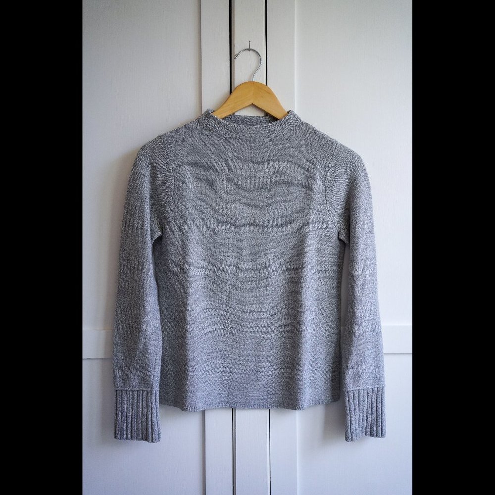 EUC Club Monaco Tommie Merino Sweater, Heather Grey, XS